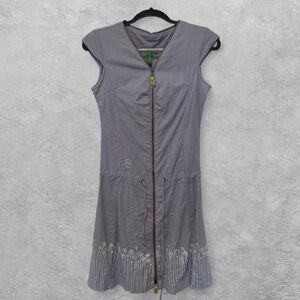 Kanabeach Biologik Hemp Zip Drop Waist Dress Light Purple 36